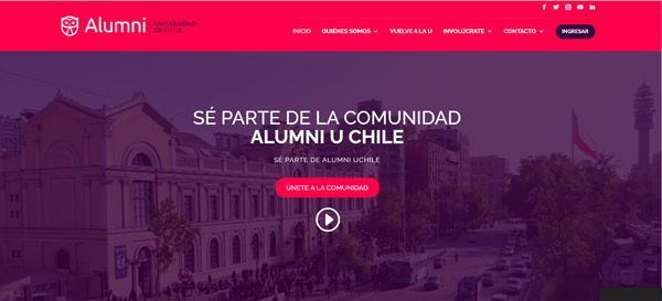 U. de Chile lanza sitio web oficial de Alumni para conectar con sus egresadas y egresados